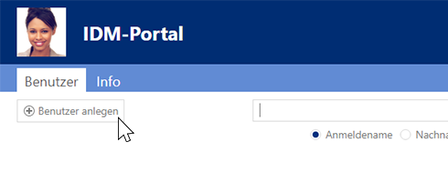 Schnelle Nutzeranlage IDM-Portal