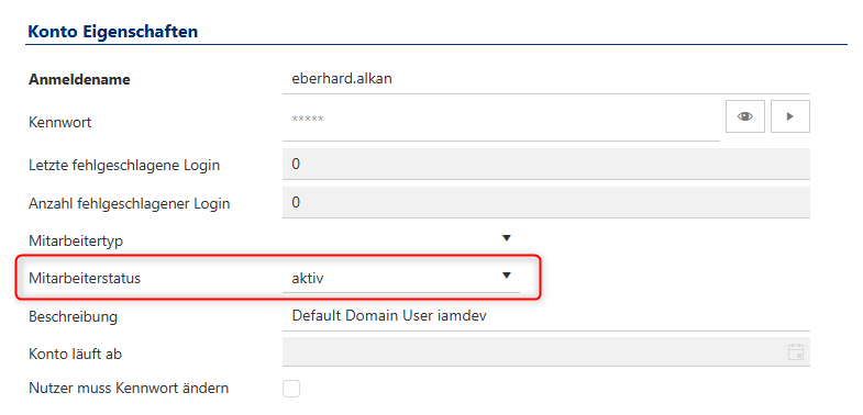 Überblick aller aktiven Mitarbeiter