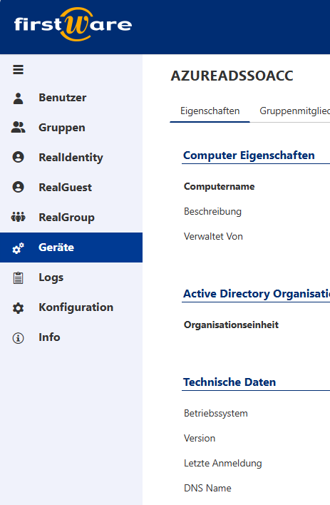 Intunes integration im IDM-Portal